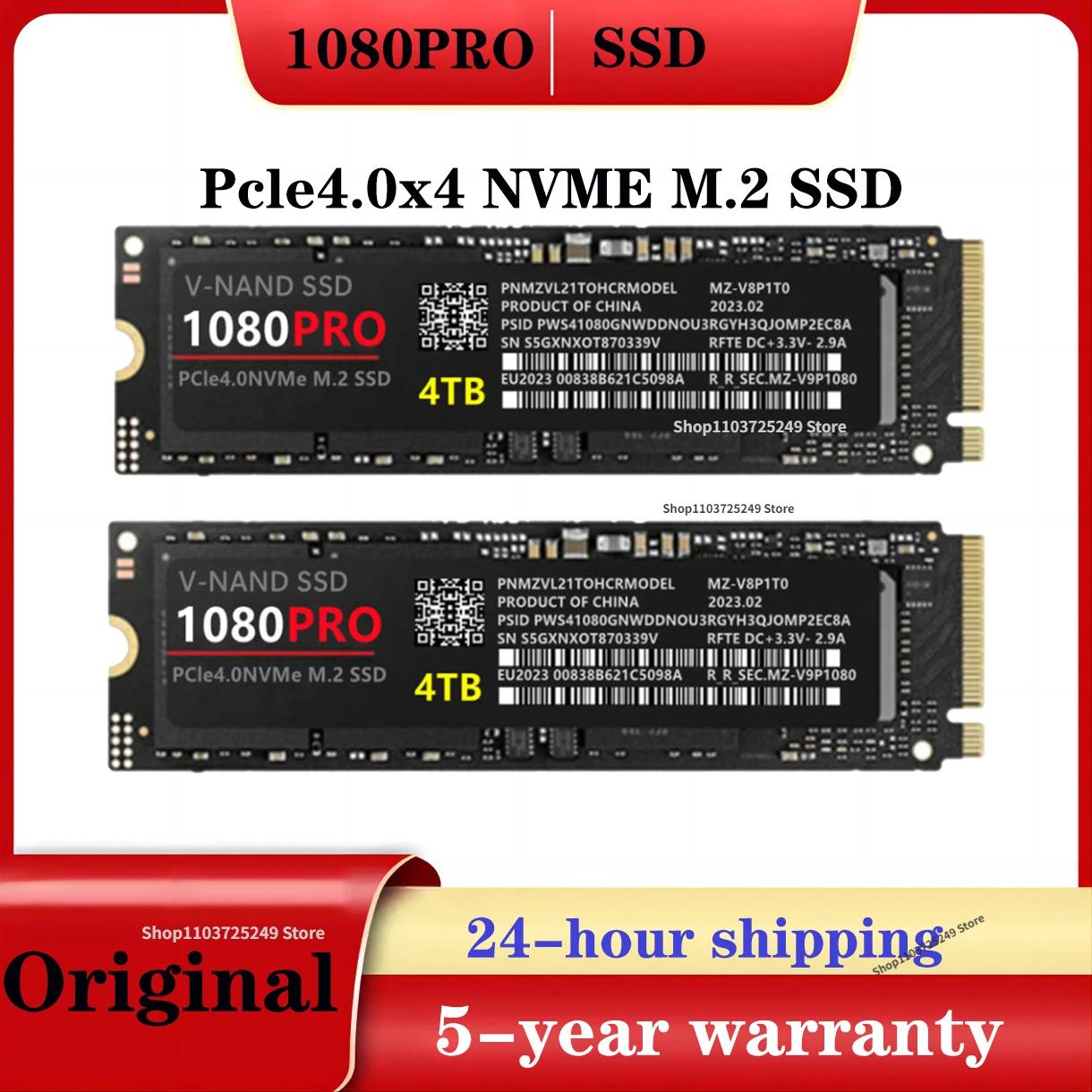 SSD 1080 PRO PCIe 5.0 NVMe 4.0 M.2 2280, Ʈ MLC ǻͿ  ָ Ʈ ϵ ̺, PS5, 4TB, 2TB, 1TB